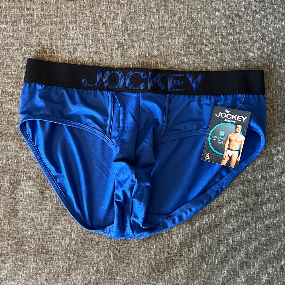 🩲 NEW! JOCKEY MEN’s LARGE BLUE BRIEFS